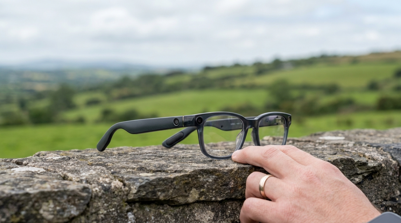 Meta Ray-Ban Brillen vor weißem Hintergrund