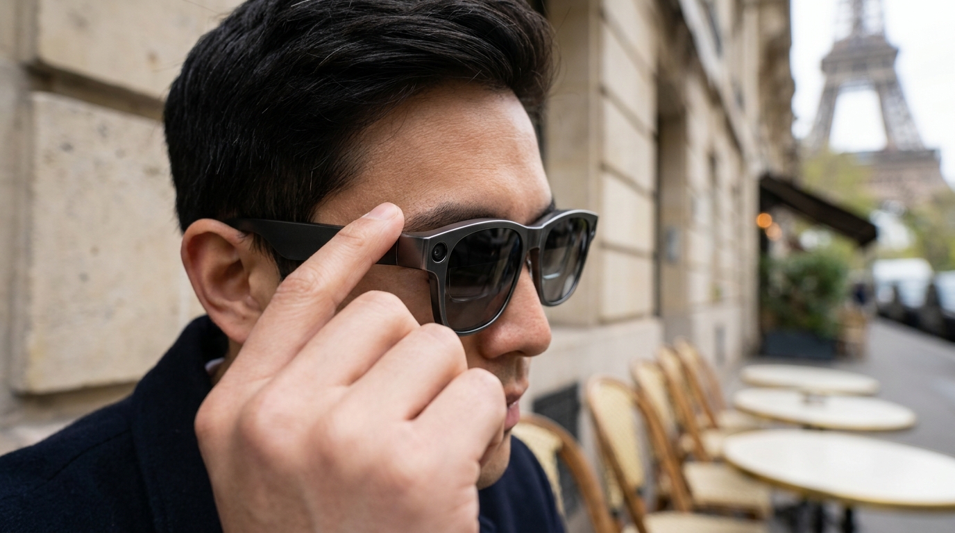 A pair of smart glasses, representing the ongoing legal scrutiny.