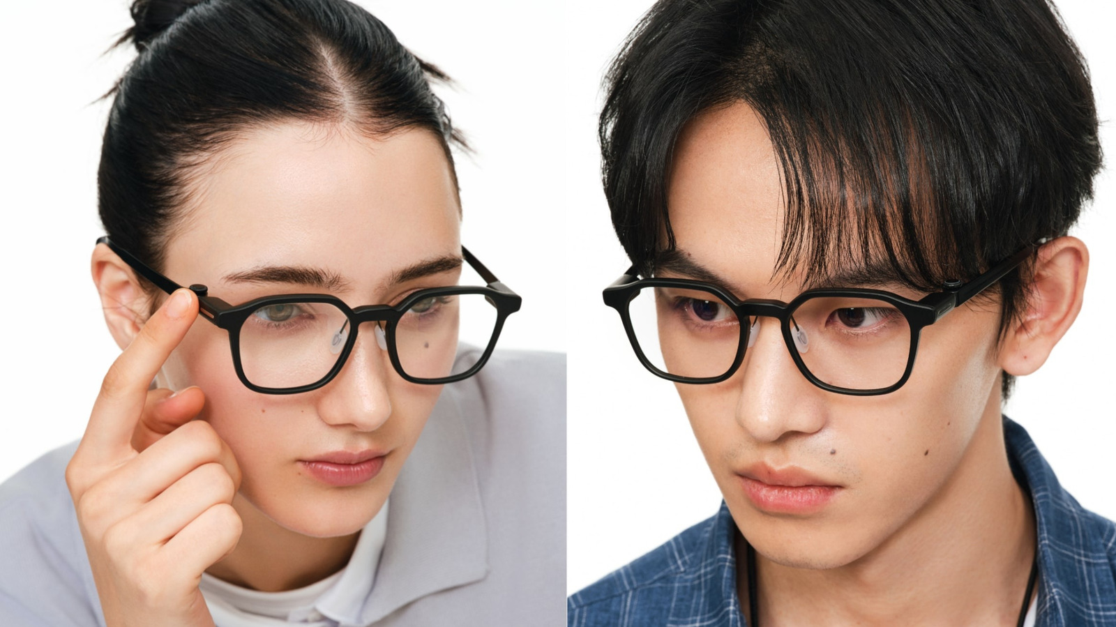 RayNeo's iO Smart Glasses and GT Series, showcasing their distinct minimalist and maximalist designs.