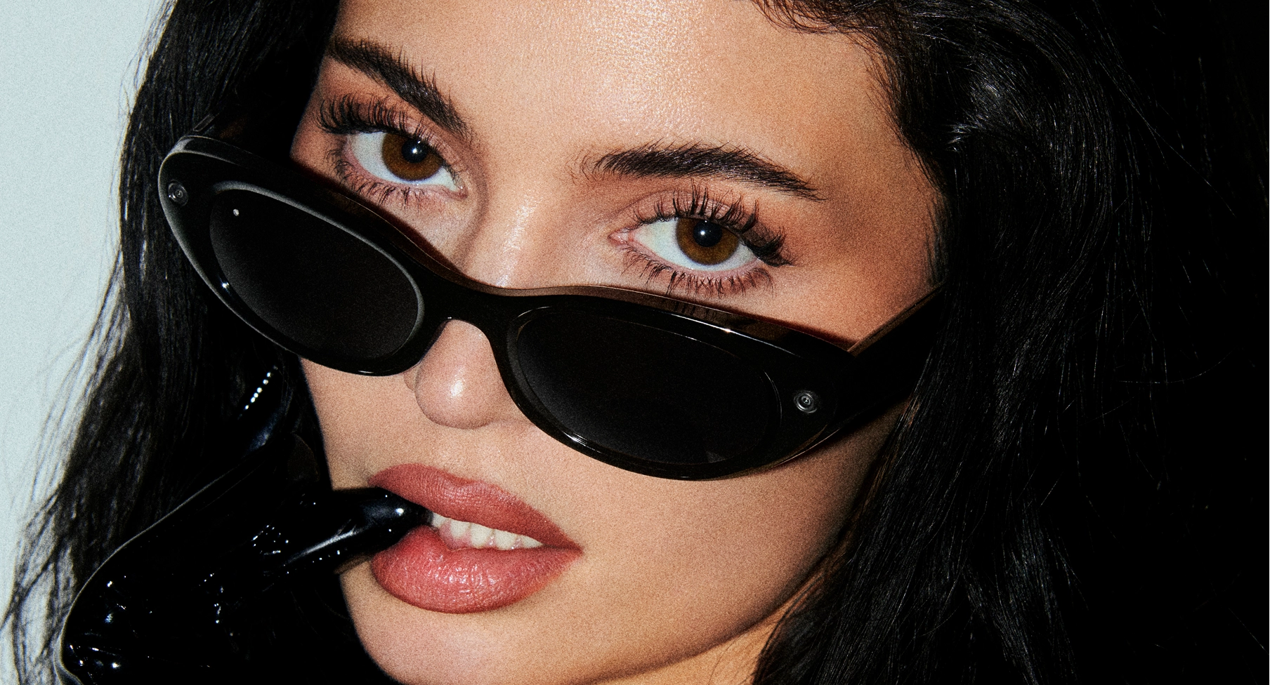 Kylie Jenner wearing the Meta Starfire Kylie Edition smart glasses