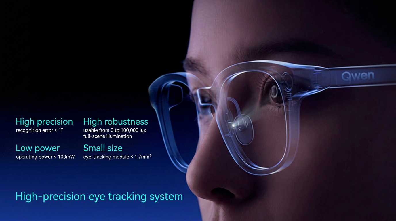 Qwen eye tracking module specifications, translated into English